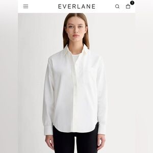 Everlane Classic Oxford Button Down Shirt - White - Size 14
